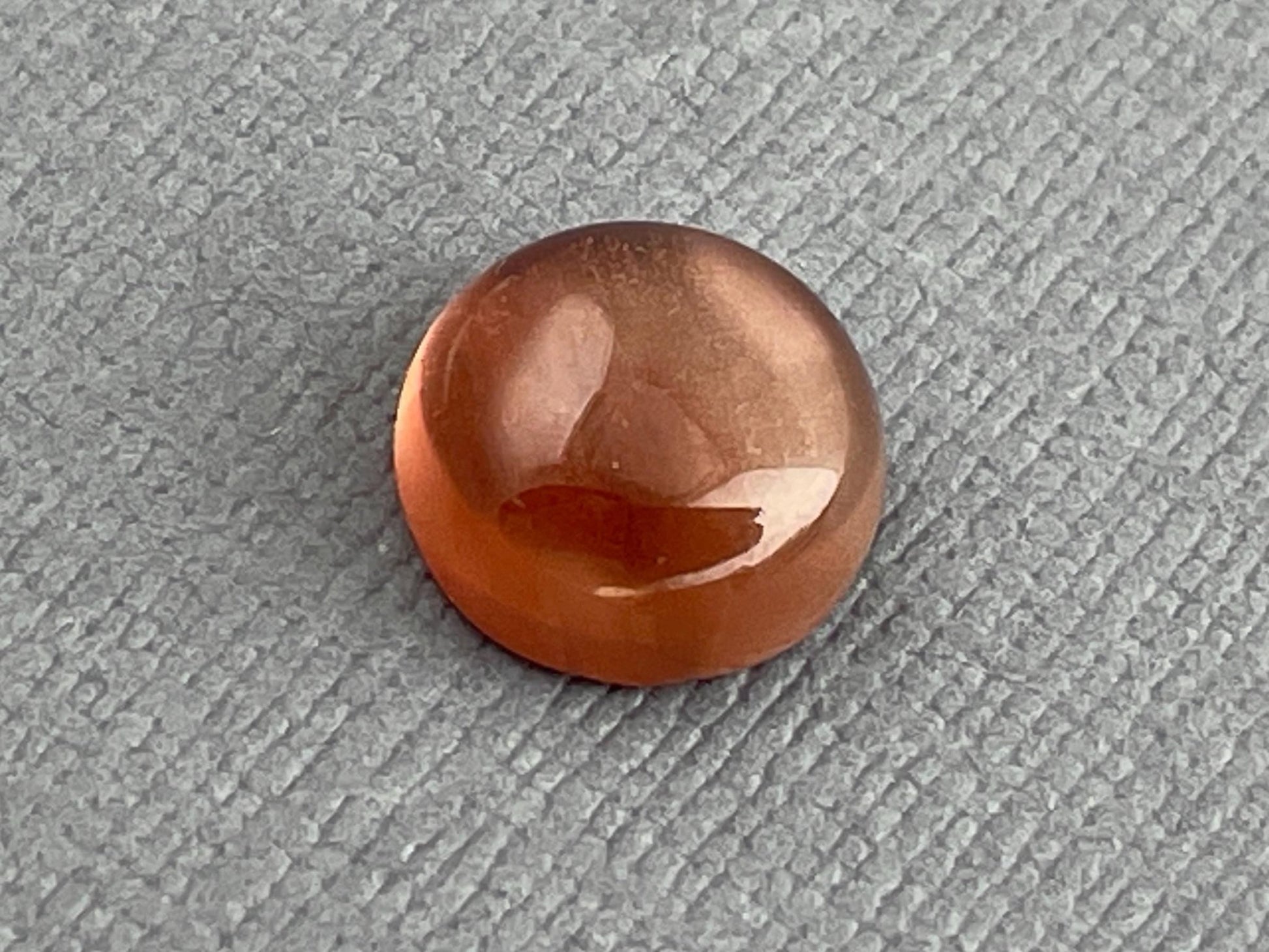 10mm Oregon Sunstone Round Cabochon | Natural American Gemstone | 3.75 carats | OSC276 - Oregon Sunstone - Gem Enthusiast