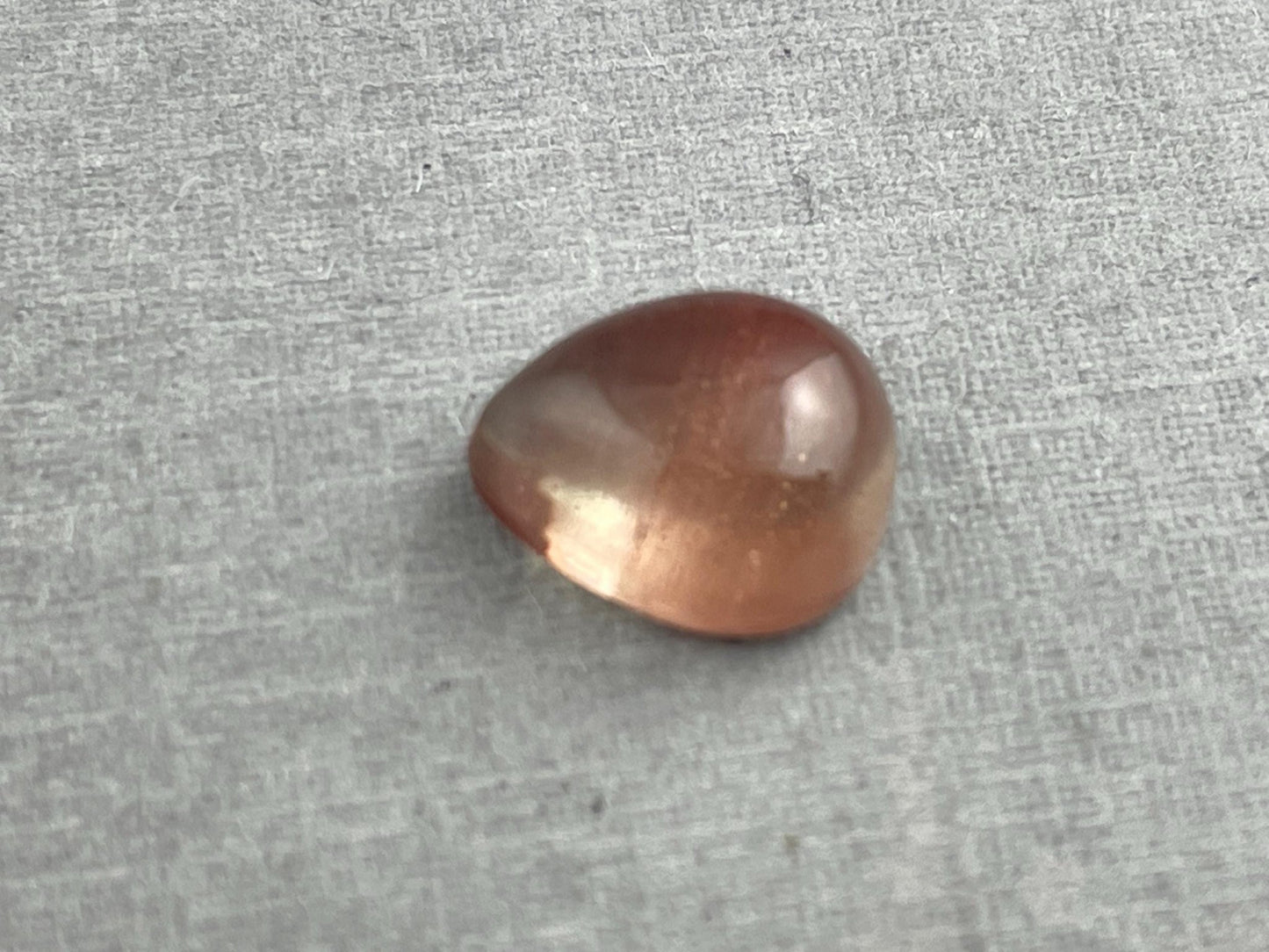 10x8 Oregon Sunstones Pear Cabochon | Beautiful Schiller | 3 carats | OSC293 - Oregon Sunstone - Gem Enthusiast