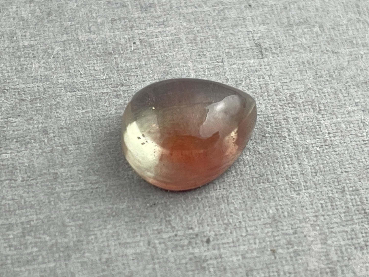10x8 Oregon Sunstones Pear Cabochon | Beautiful Schiller | 3 carats | OSC293 - Oregon Sunstone - Gem Enthusiast