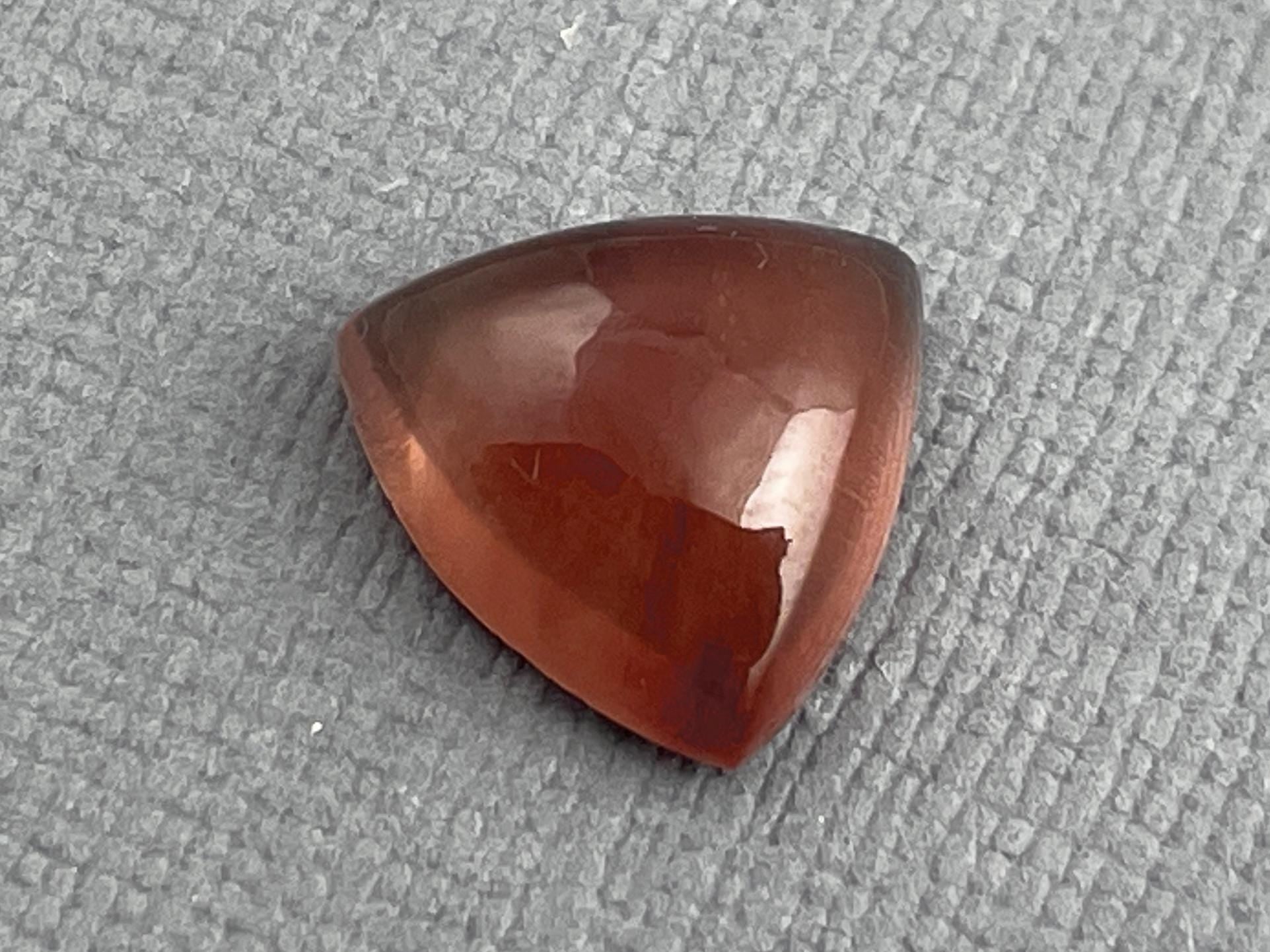 11mm Oregon Sunstone | Triangle Cabochon | Natural American Gemstone | OSC281 - Oregon Sunstone - Gem Enthusiast