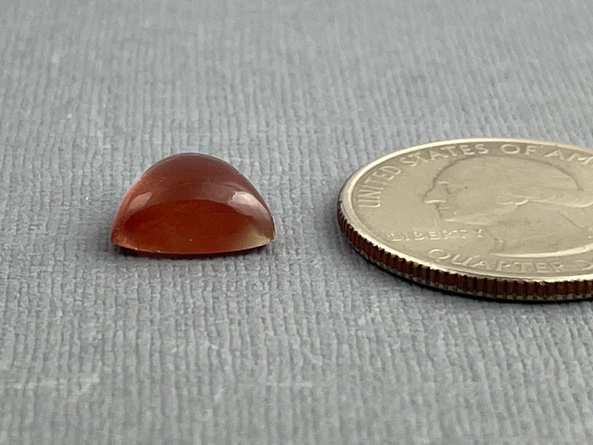 11mm Oregon Sunstone | Triangle Cabochon | Natural American Gemstone | OSC281 - Oregon Sunstone - Gem Enthusiast