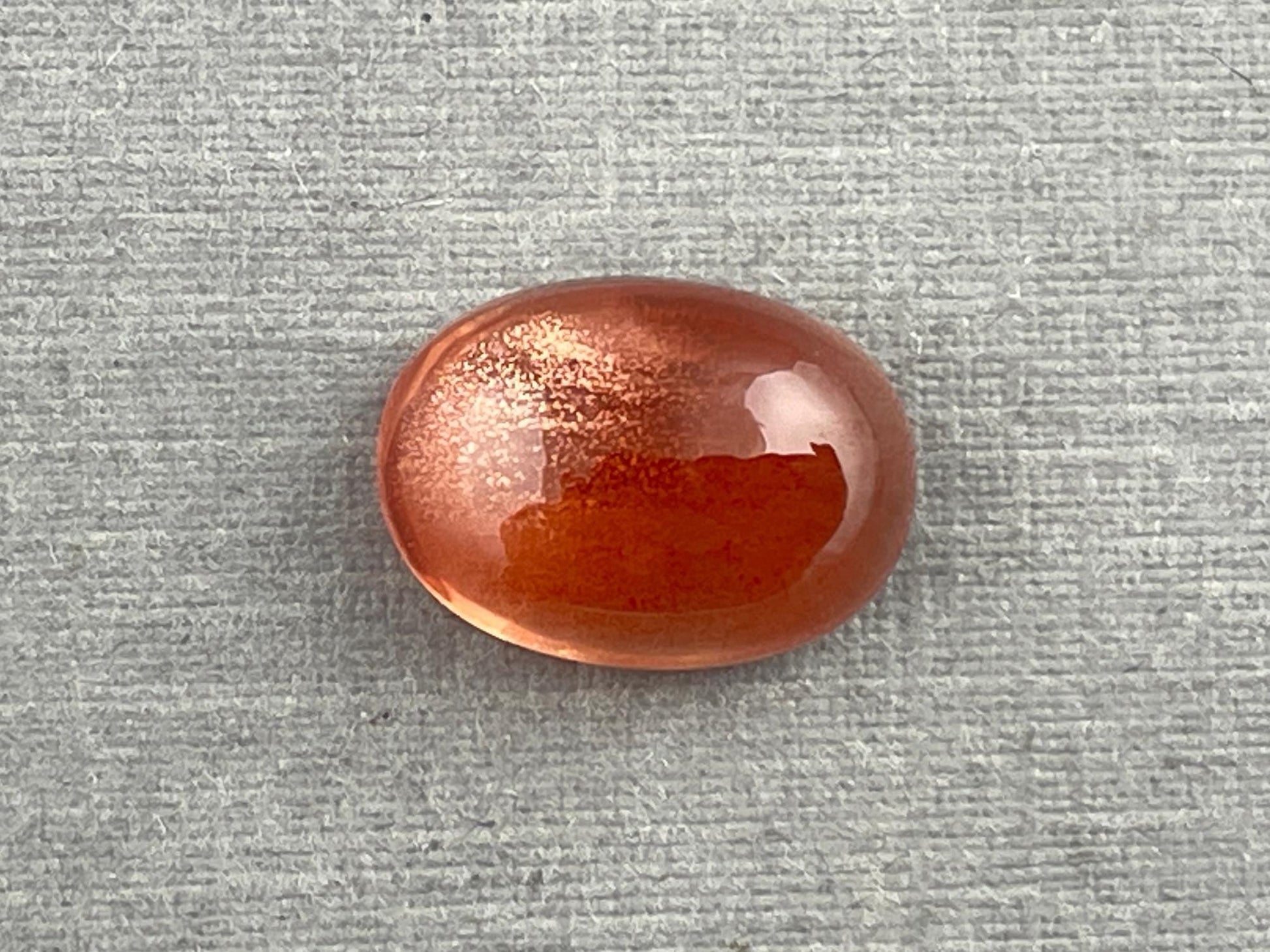 11x8 Red Oregon Sunstone Oval Cabochon | Schiller | 3.3 carats | OSC267 - Oregon Sunstone - Gem Enthusiast