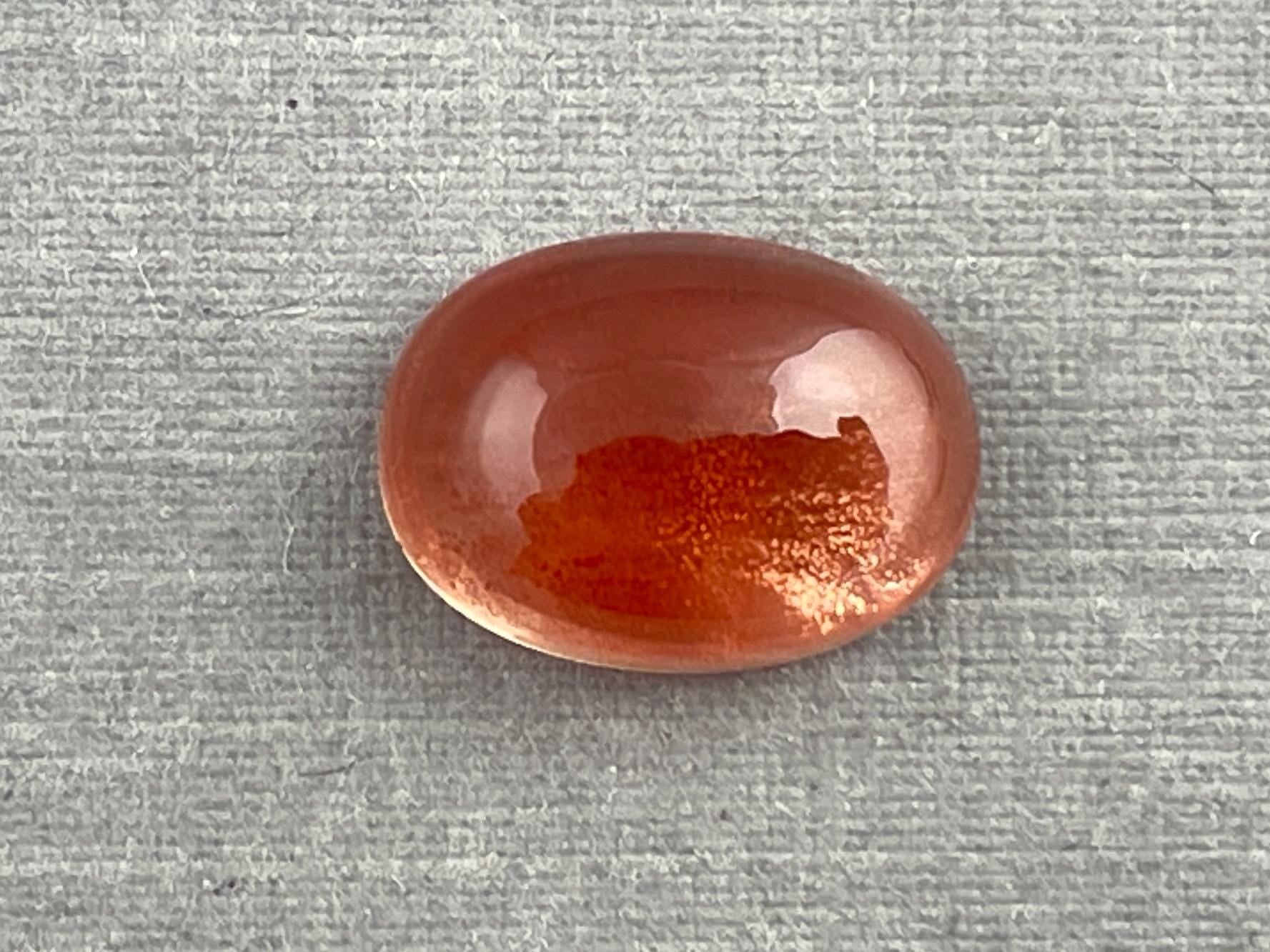 11x8 Red Oregon Sunstone Oval Cabochon | Schiller | 3.3 carats | OSC267 - Oregon Sunstone - Gem Enthusiast