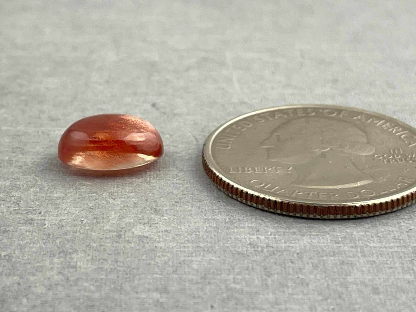 11x8 Red Oregon Sunstone Oval Cabochon | Schiller | 3.3 carats | OSC267 - Oregon Sunstone - Gem Enthusiast