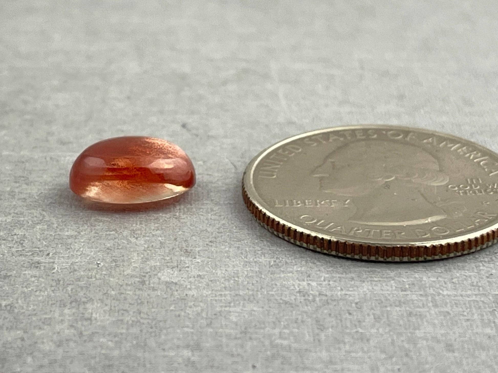 11x8 Red Oregon Sunstone Oval Cabochon | Schiller | 3.3 carats | OSC267 - Oregon Sunstone - Gem Enthusiast
