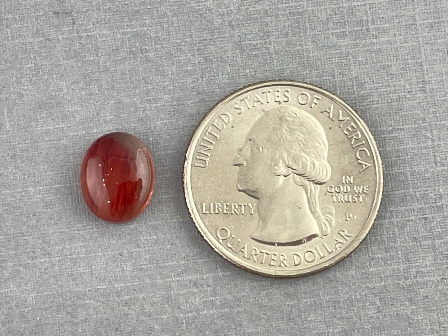 11x9 Red Oregon Sunstone Oval Cabochon | Schiller | 3.5 carats | OSC283 - Oregon Sunstone - Gem Enthusiast