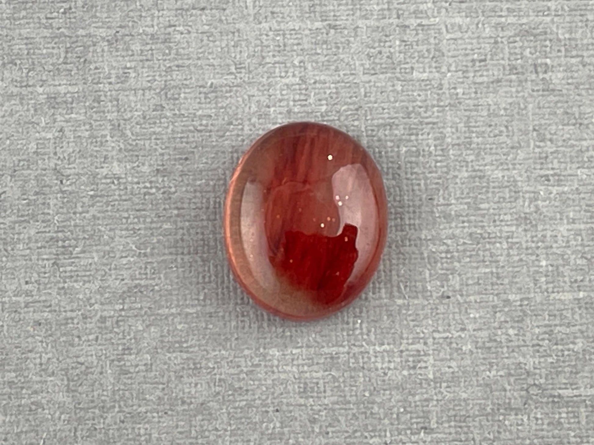 11x9 Red Oregon Sunstone Oval Cabochon | Schiller | 3.5 carats | OSC283 - Oregon Sunstone - Gem Enthusiast