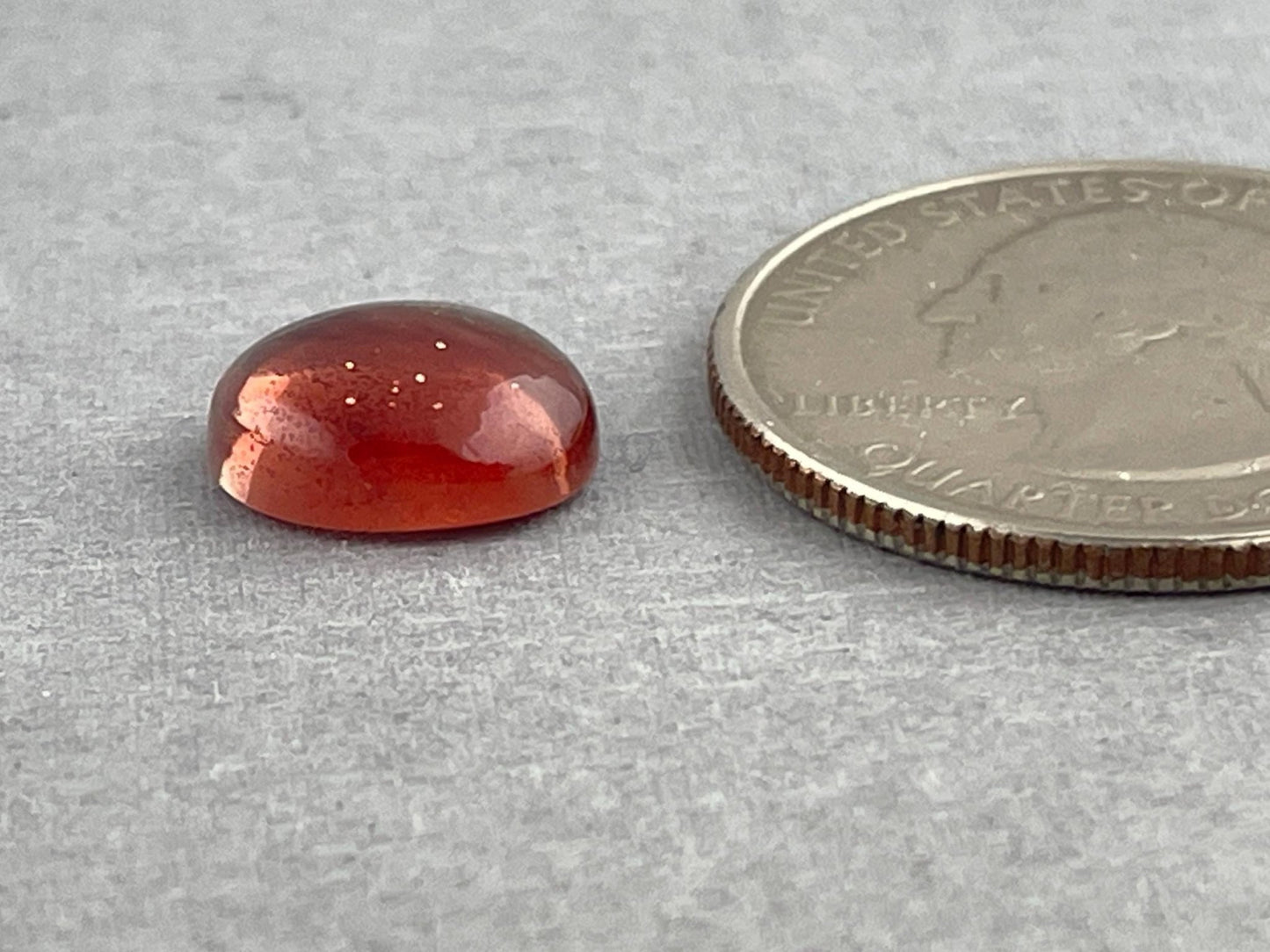 11x9 Red Oregon Sunstone Oval Cabochon | Schiller | 3.5 carats | OSC283 - Oregon Sunstone - Gem Enthusiast