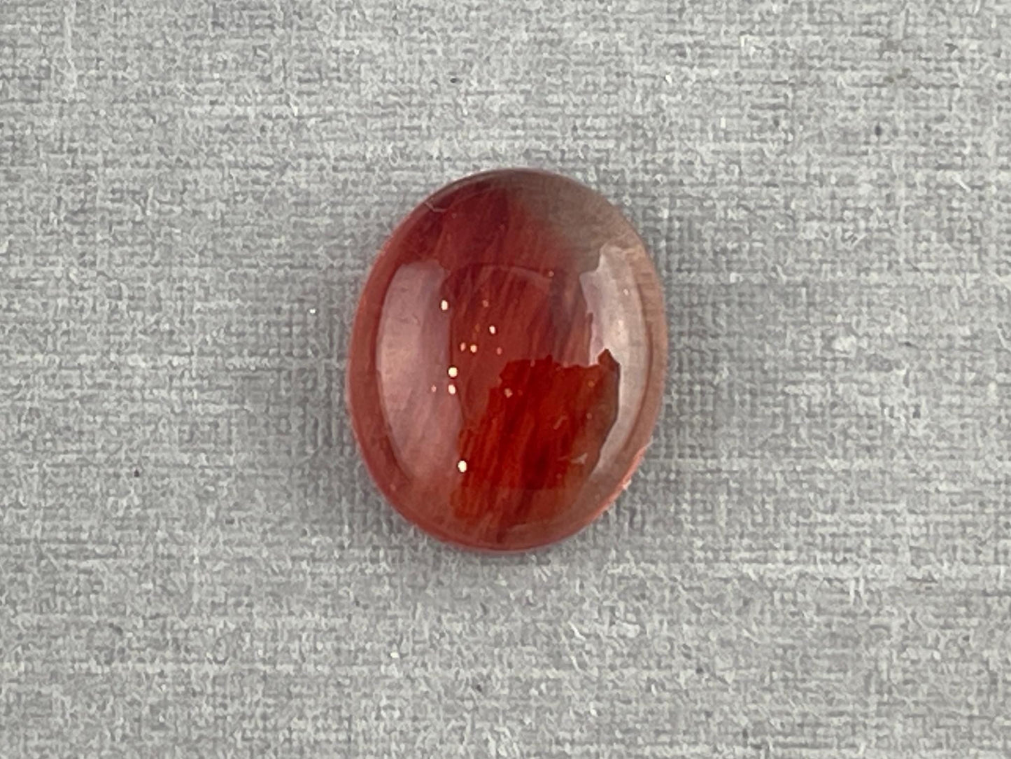 11x9 Red Oregon Sunstone Oval Cabochon | Schiller | 3.5 carats | OSC283 - Oregon Sunstone - Gem Enthusiast