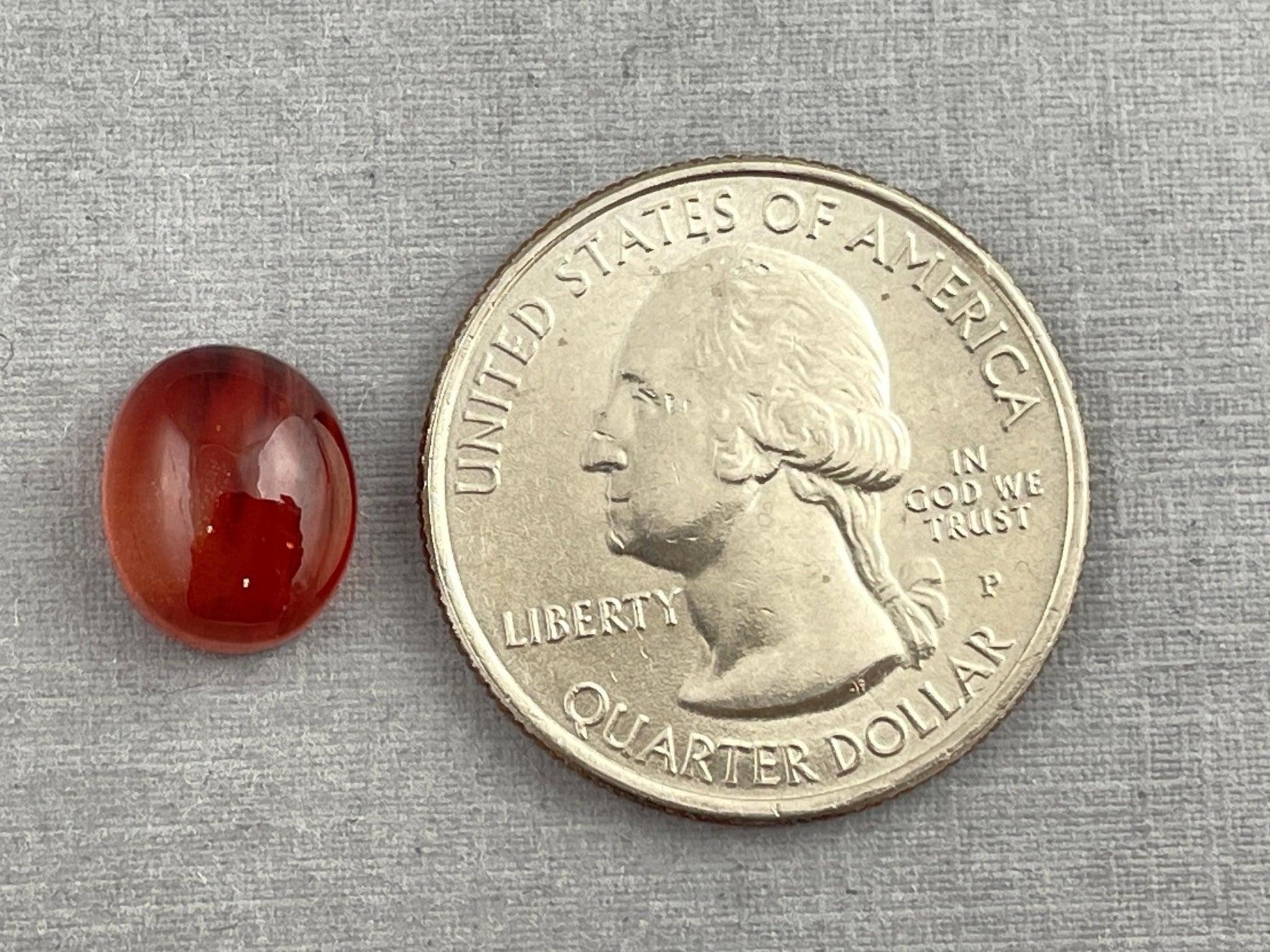 11x9 Red Oregon Sunstone Oval Cabochon | Schiller | 4.43 carats | OSC258 - Oregon Sunstone - Gem Enthusiast