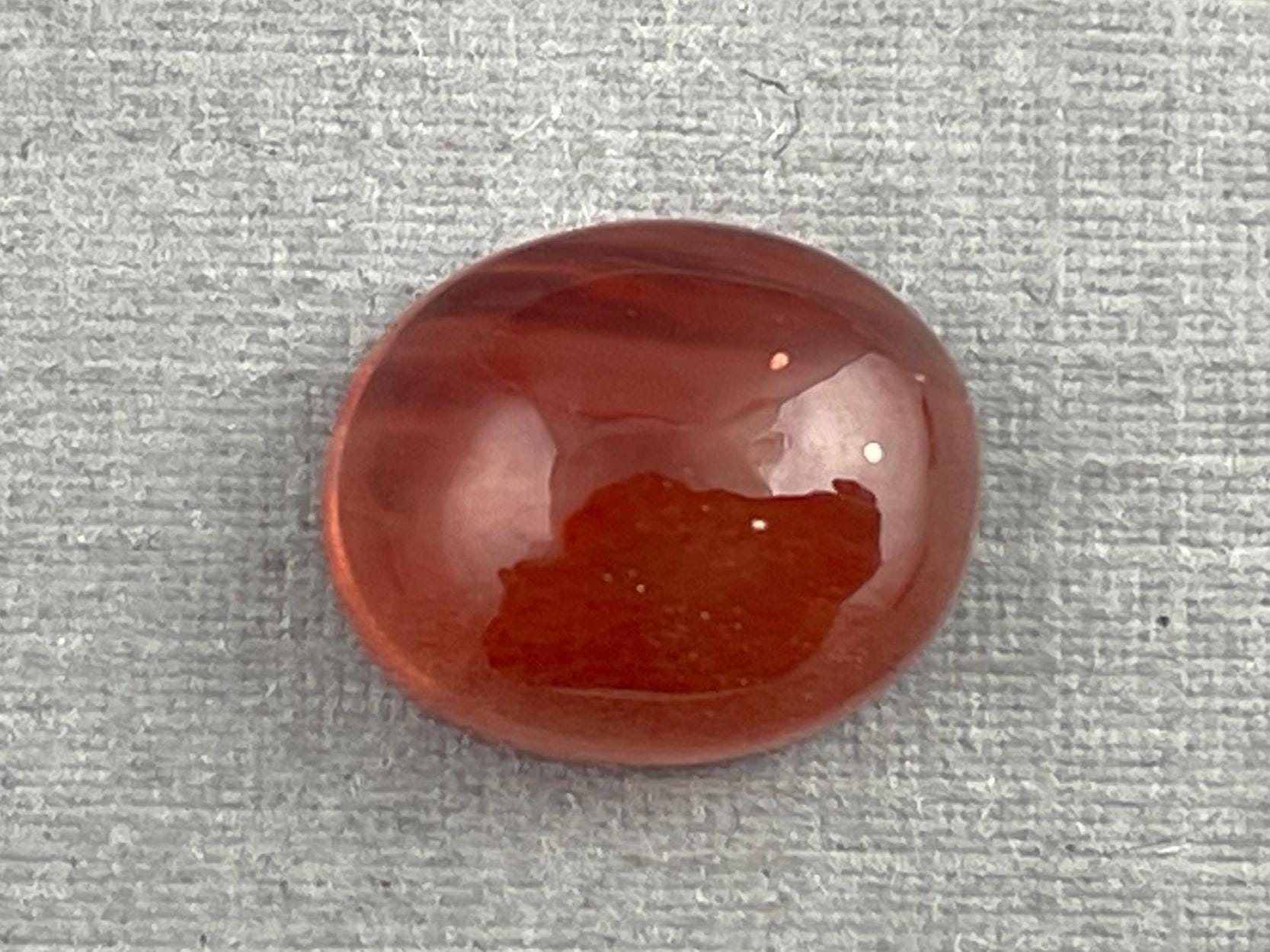 11x9 Red Oregon Sunstone Oval Cabochon | Schiller | 4.43 carats | OSC258 - Oregon Sunstone - Gem Enthusiast