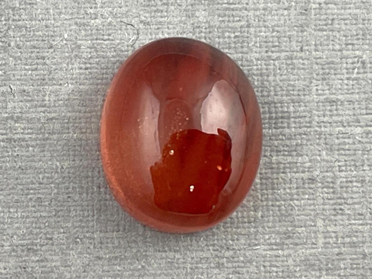 11x9 Red Oregon Sunstone Oval Cabochon | Schiller | 4.43 carats | OSC258 - Oregon Sunstone - Gem Enthusiast