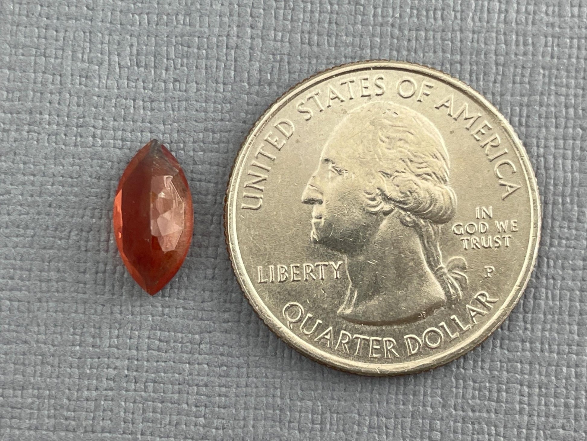 12x8 Red Oregon Sunstone Marquise Gemstone with Schiller | 1.89 carats | OSF164 - Oregon Sunstone - Gem Enthusiast