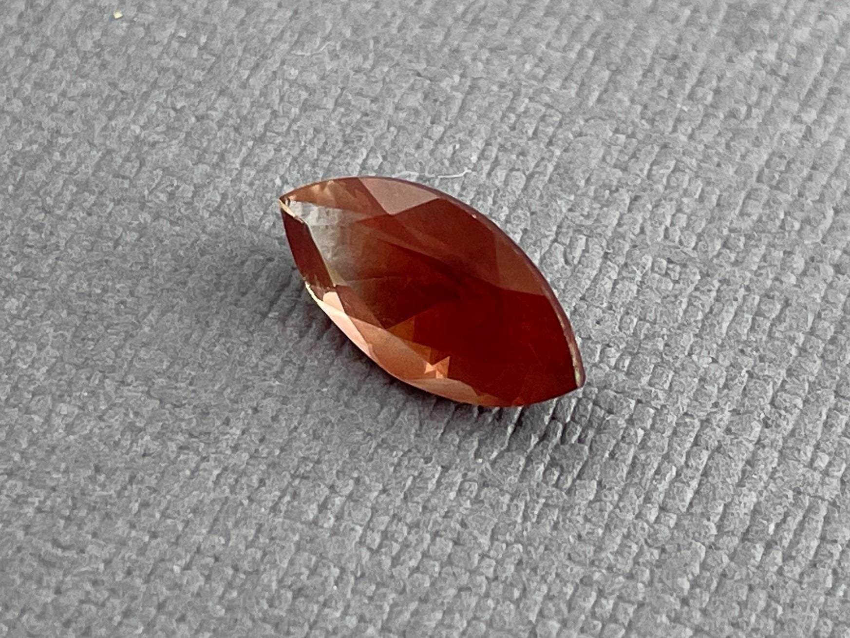 12x8 Red Oregon Sunstone Marquise Gemstone with Schiller | 1.89 carats | OSF164 - Oregon Sunstone - Gem Enthusiast