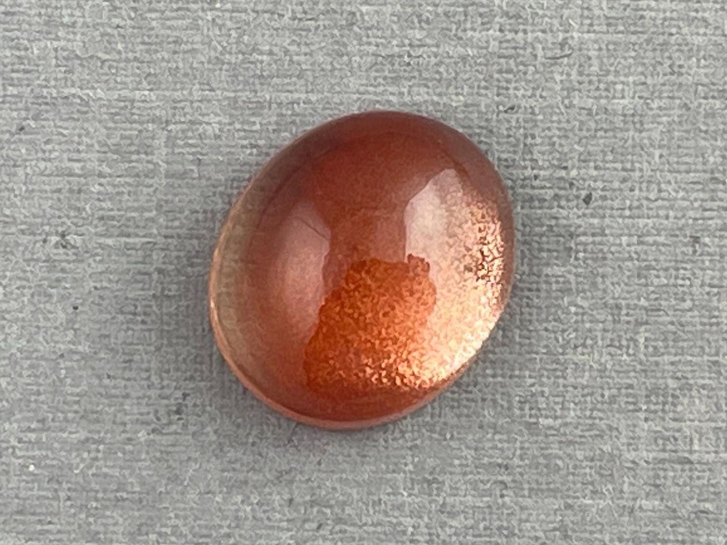13x11 LARGE Oregon Sunstone Oval Cabochon | Schiller | 6.34 carats | OSC297 - Oregon Sunstone - Gem Enthusiast