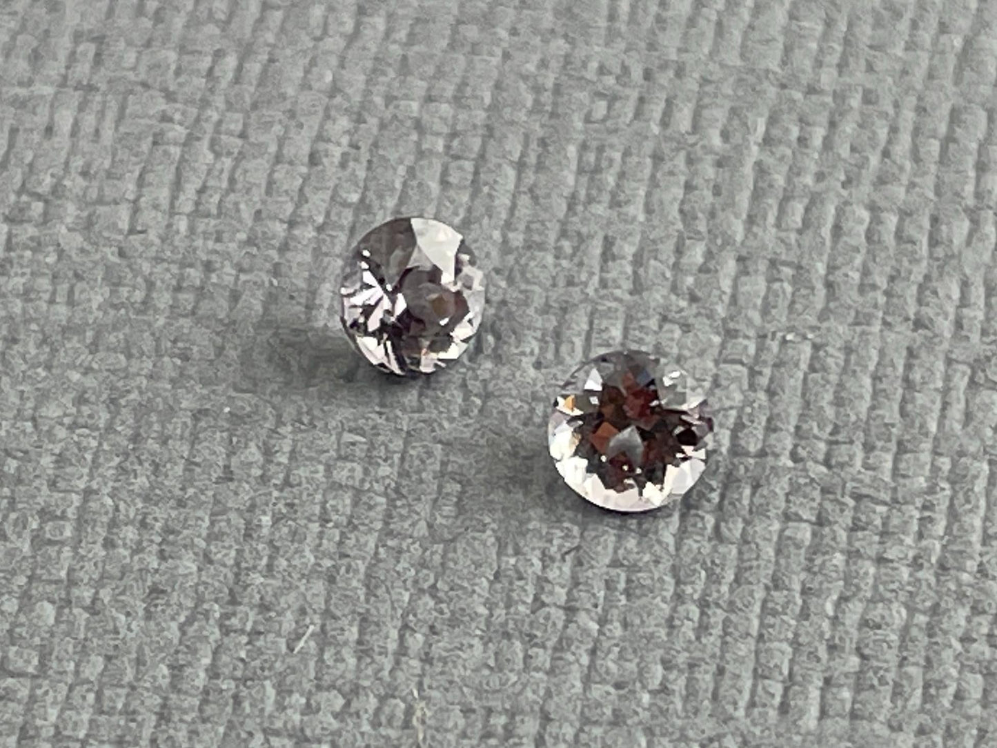 3.5 mm Pair Platinum Spinel Faceted Round | Natural Gemstone | SL115 - Gem Enthusiast