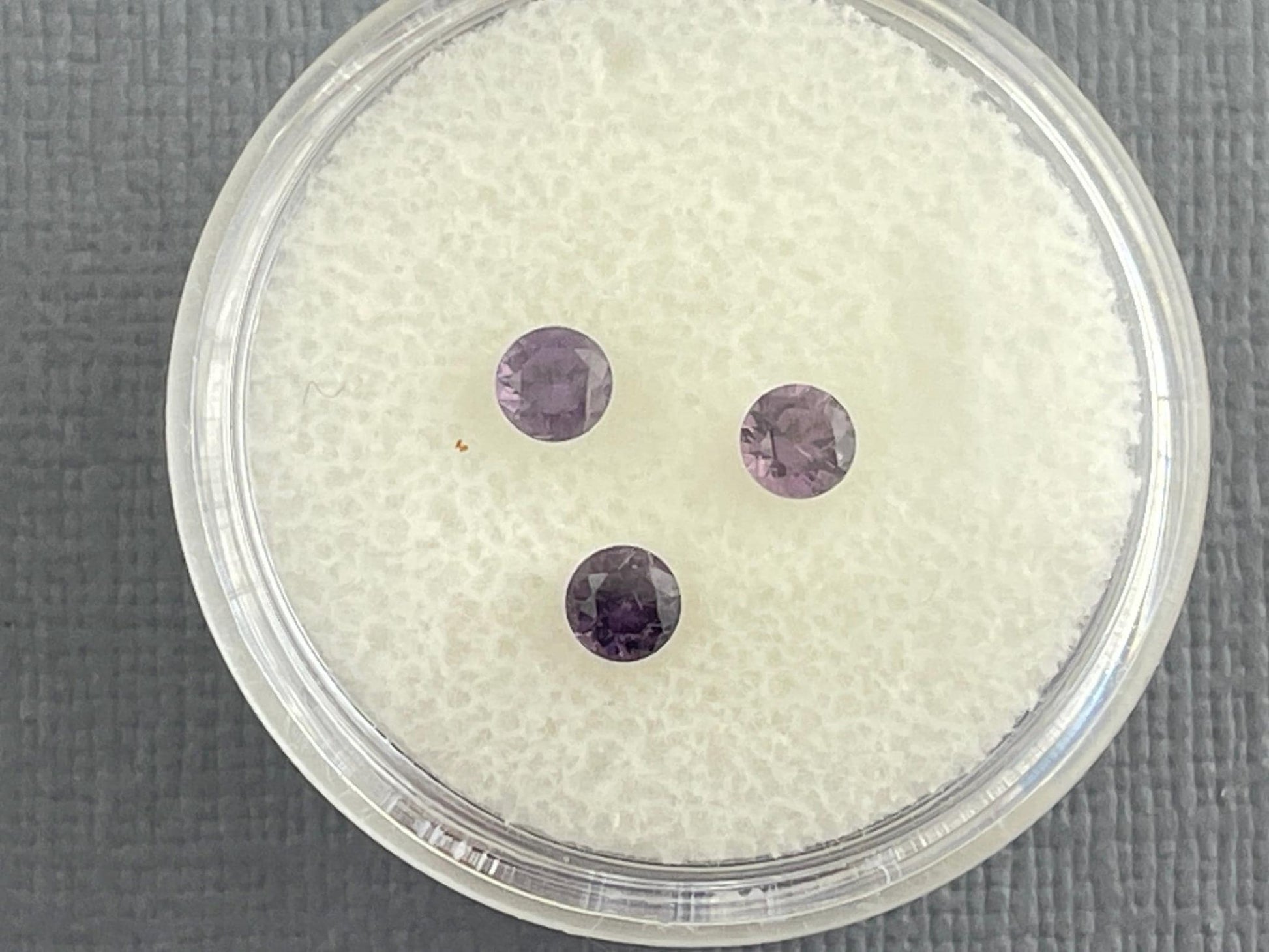 3.5 mm Purple Spinel Trio Faceted Round | Natural Gemstone | SL101 - Spinel - Gem Enthusiast