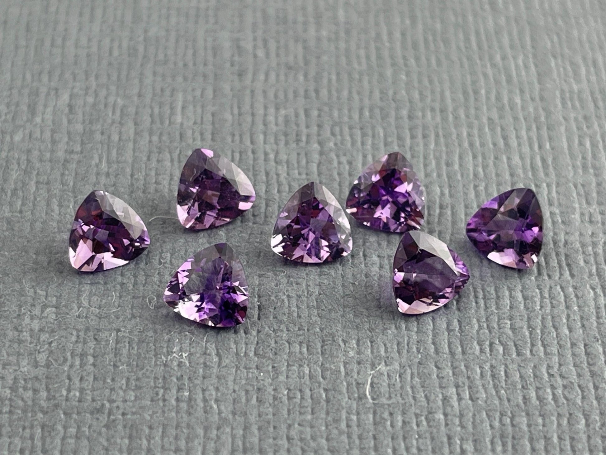 4.5mm Arizona Amethyst Trillion | Loose Gemstone | Ethically Sourced | Per Stone - Arizona Amethyst - Gem Enthusiast