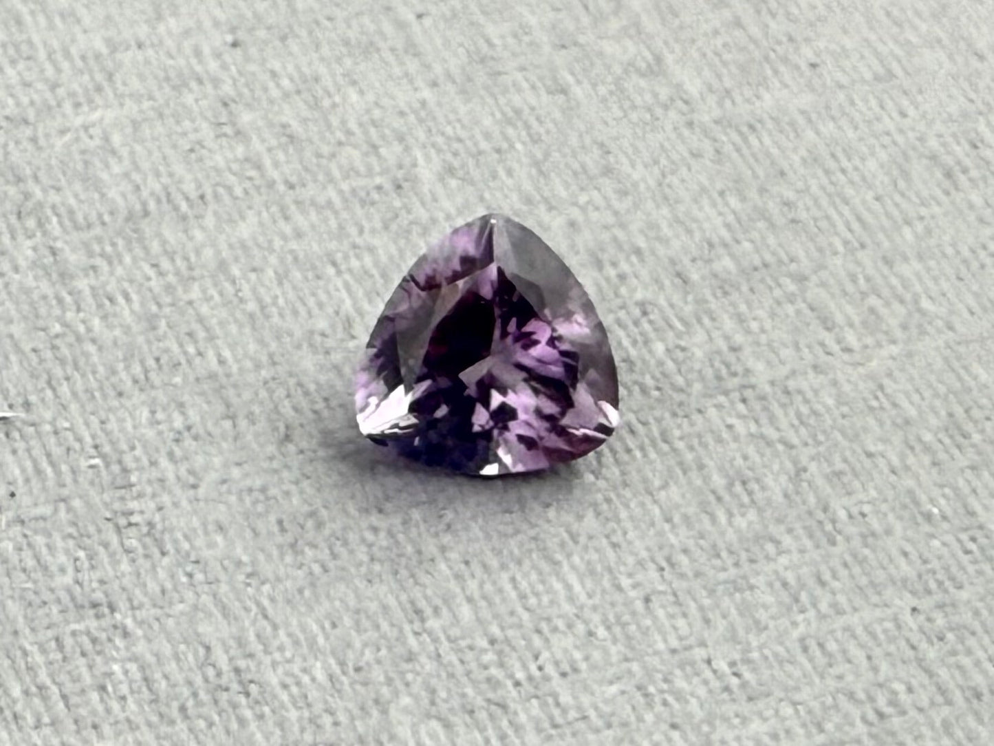 5.5mm Arizona Amethyst Trillion: Ethically Sourced from the Four Peaks Mine - Arizona Amethyst - Gem Enthusiast