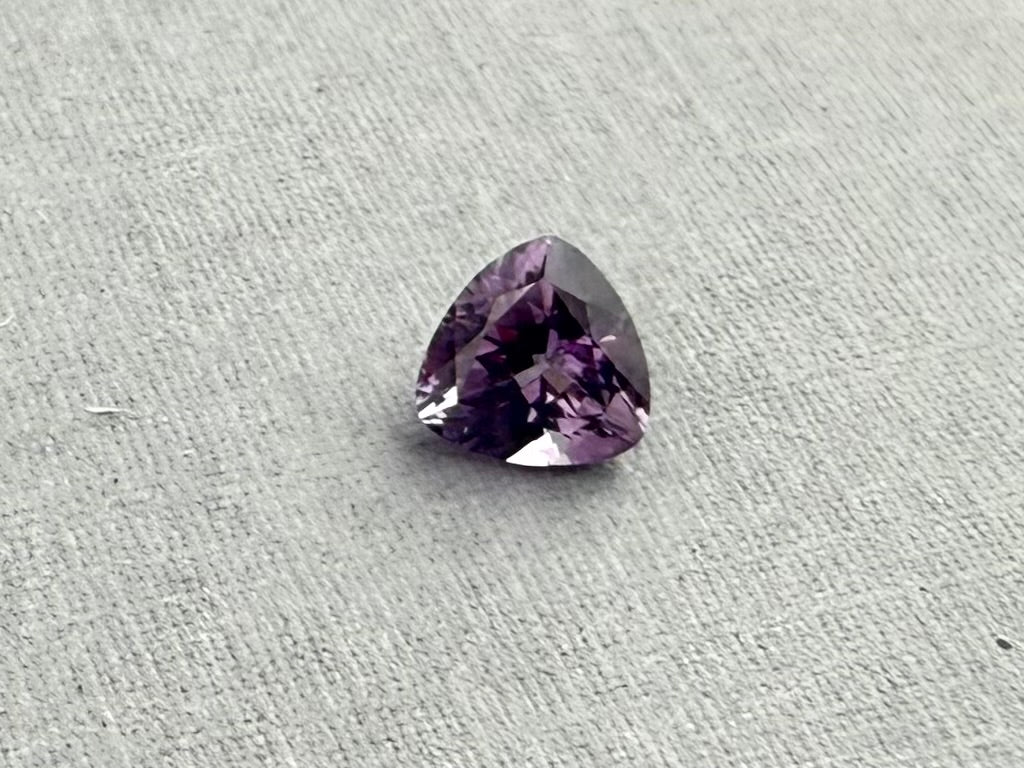 5.5mm Arizona Amethyst Trillion: Ethically Sourced from the Four Peaks Mine - Arizona Amethyst - Gem Enthusiast