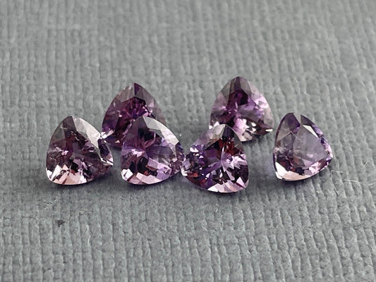 5mm Arizona Amethyst Trillion | Loose Gemstone | Ethically Sourced | Per Stone - Arizona Amethyst - Gem Enthusiast