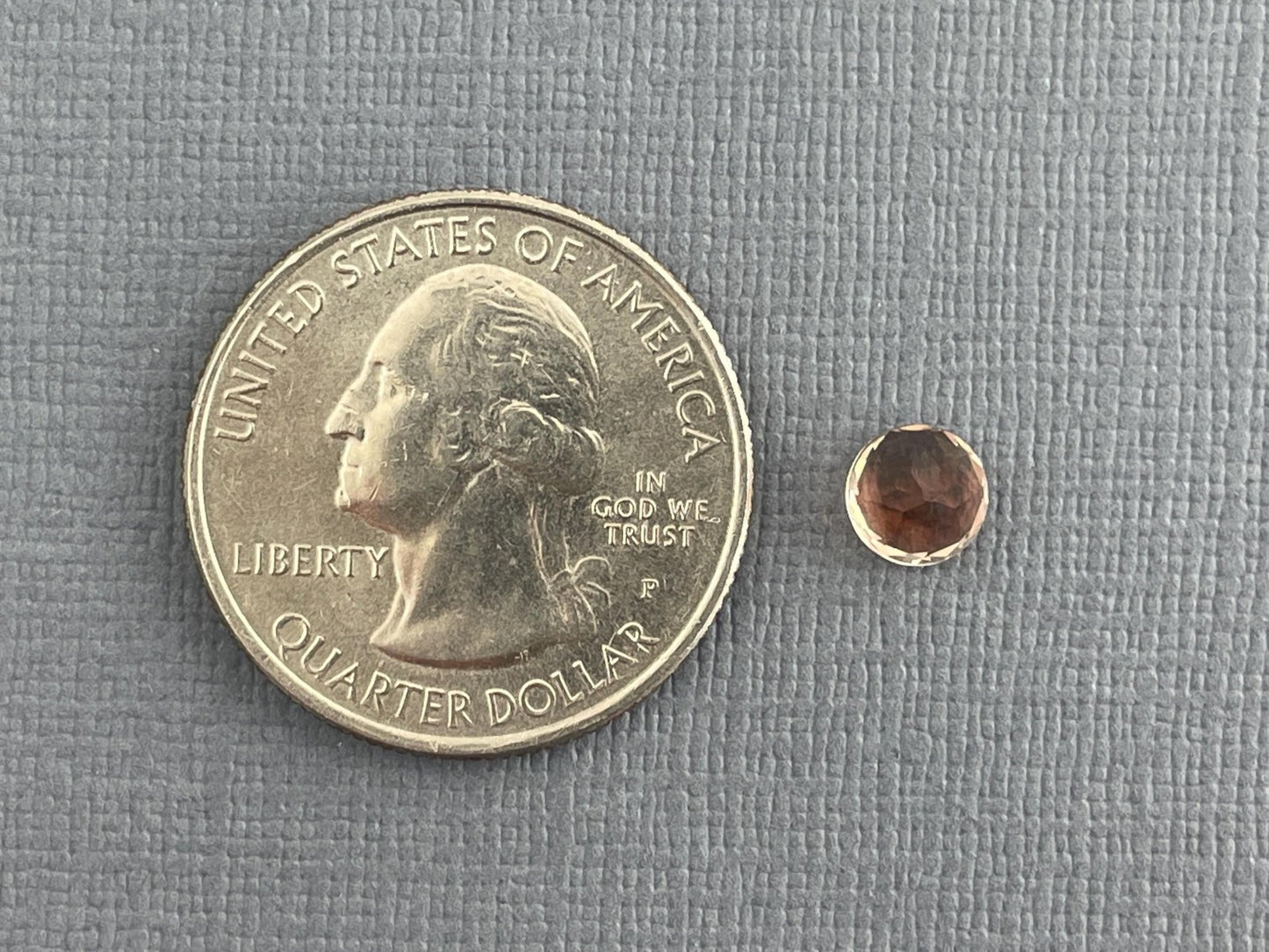 6mm Oregon Sunstone with Schiller | Round American Gemstone | OSF147 - Oregon Sunstone - Gem Enthusiast