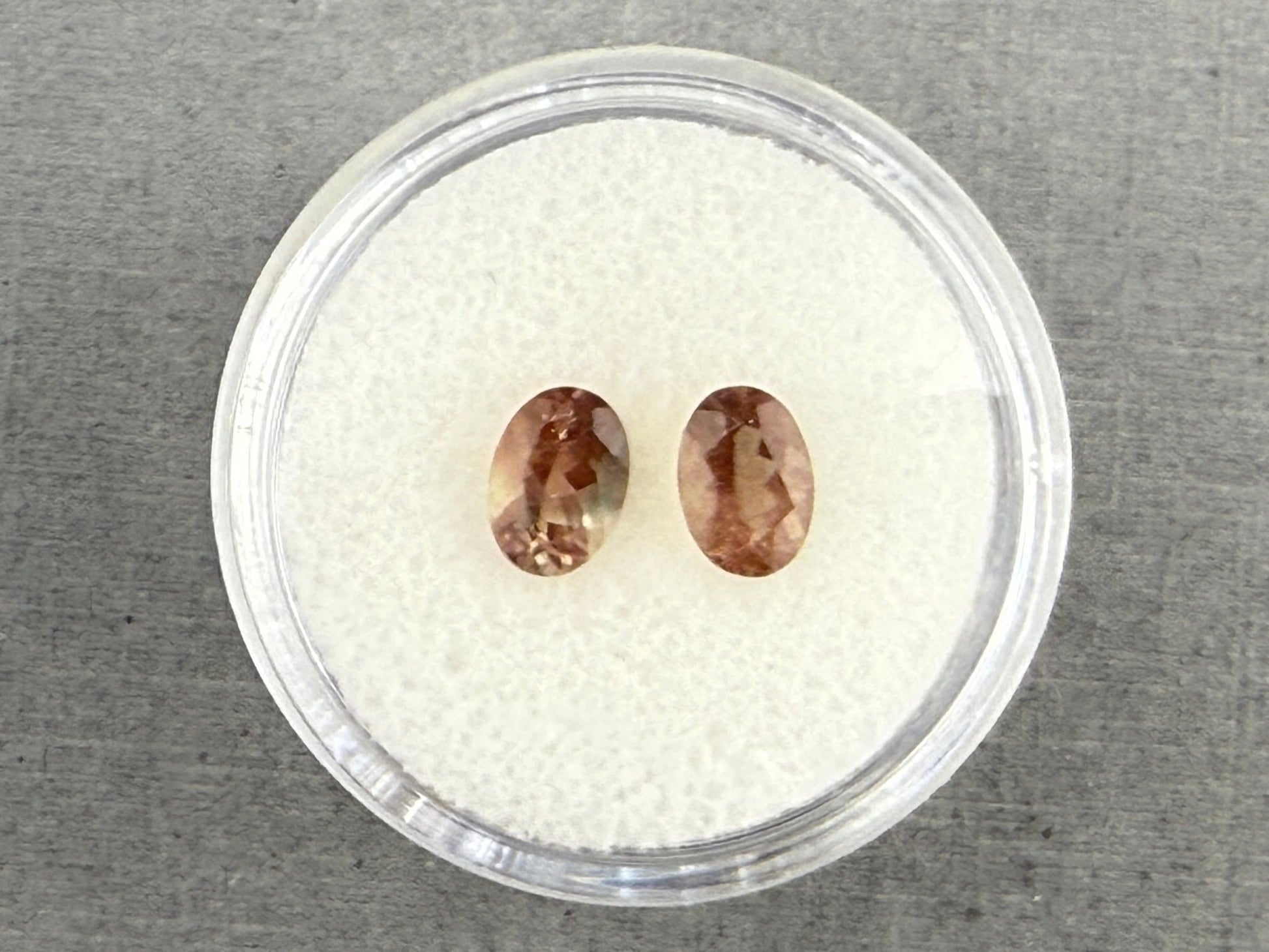 7x5 Oregon Sunstones Oval Pair | 1.4 carats | OSF196 - Oregon Sunstone - Gem Enthusiast