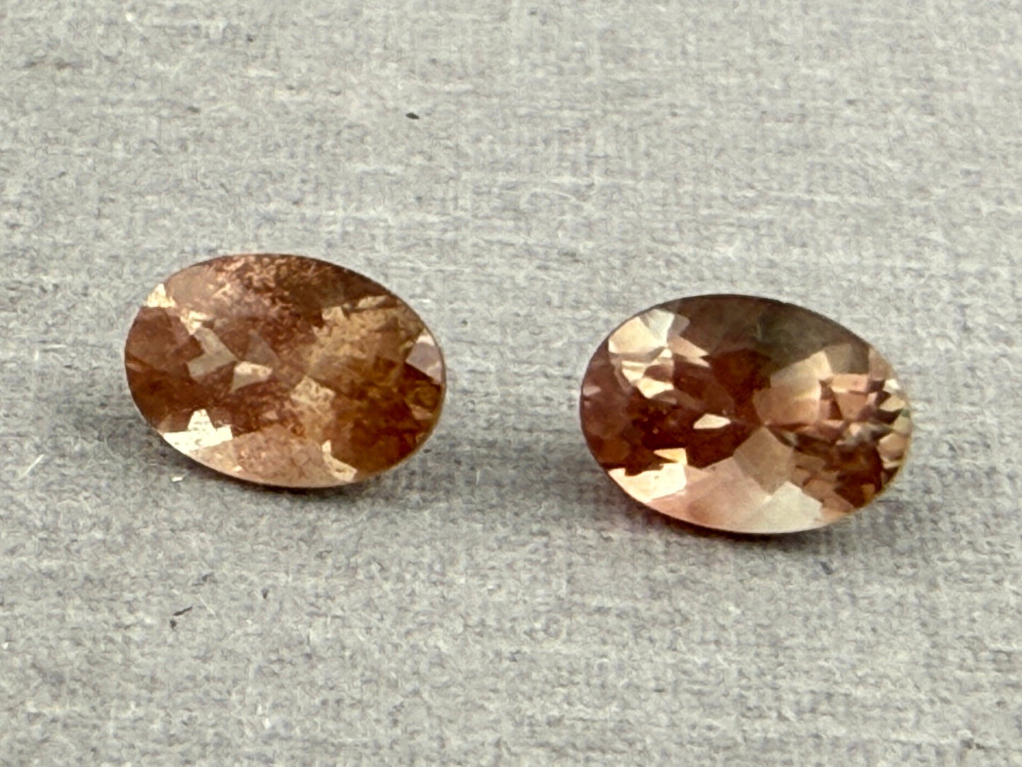 7x5 Oregon Sunstones Oval Pair | 1.4 carats | OSF196 - Oregon Sunstone - Gem Enthusiast