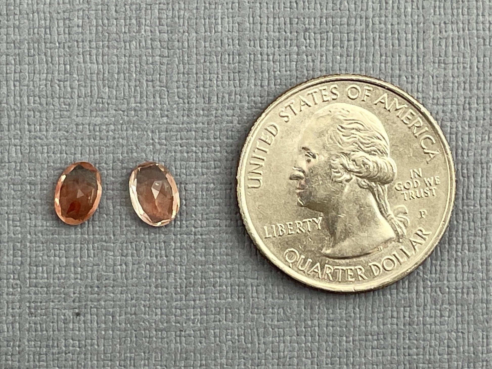 7x5 Oregon Sunstones Oval Pair | 1.69 carats | OSF194 - Oregon Sunstone - Gem Enthusiast