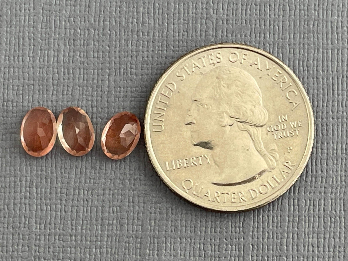 7x5 Oregon Sunstones Oval Trio | 2.48 carats | OSF192 - Gem Enthusiast