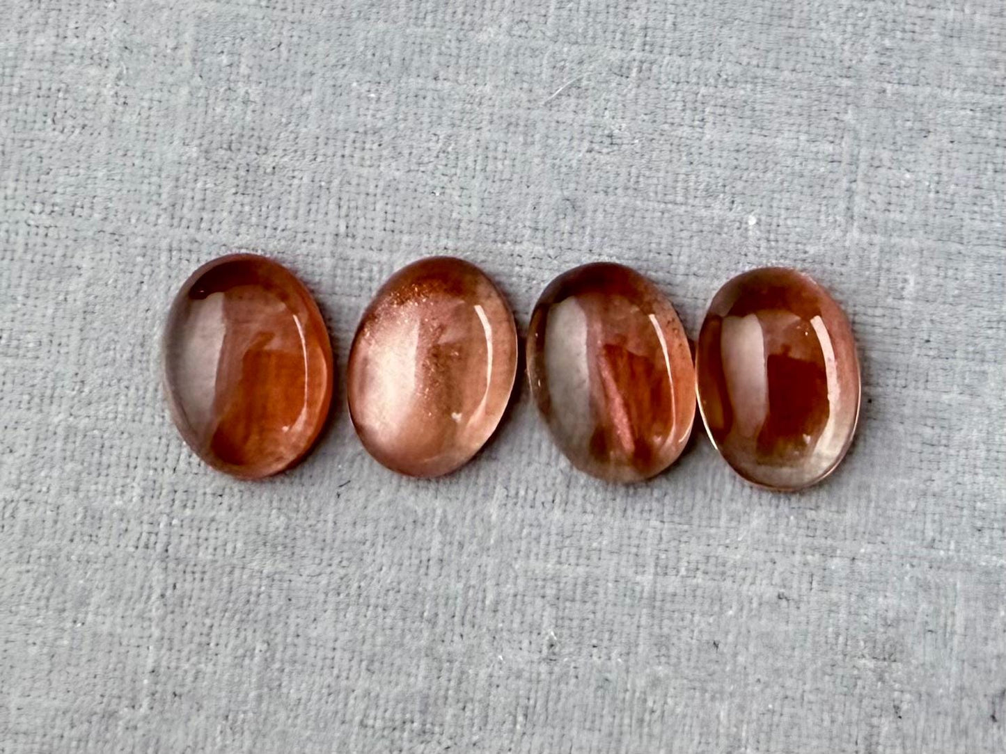 7x5 Schiller Oregon Sunstones Oval Cabochon Lot | OSC311 - Gem Enthusiast