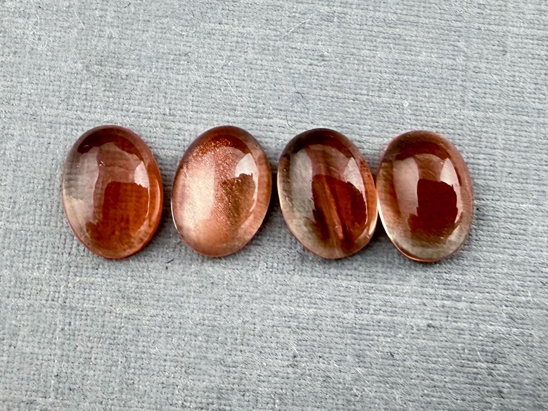 7x5 Schiller Oregon Sunstones Oval Cabochon Lot | OSC311 - Gem Enthusiast