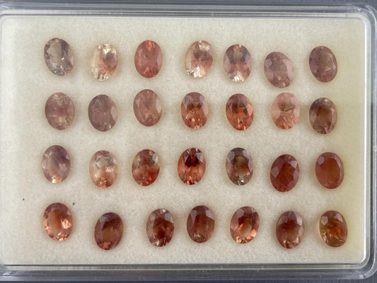 8x6 Oregon Sunstones Faceted Oval Gemstones | Pick Your Own Stone! - Oregon Sunstone - Gem Enthusiast