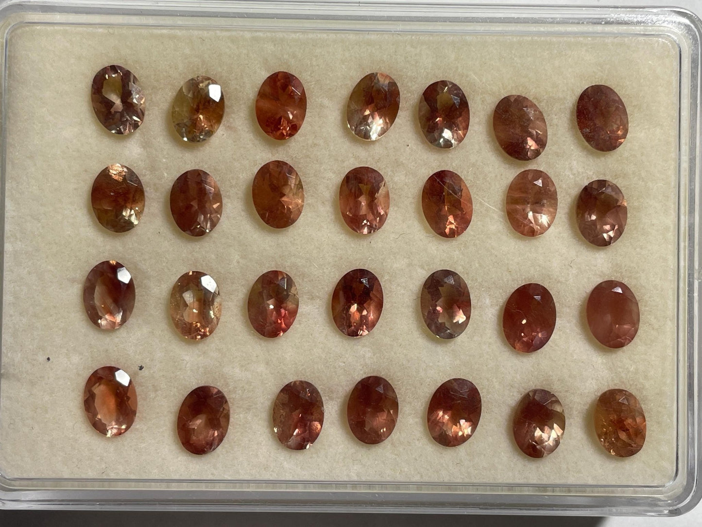 8x6 Oregon Sunstones Faceted Oval Gemstones | Pick Your Own Stone! - Oregon Sunstone - Gem Enthusiast
