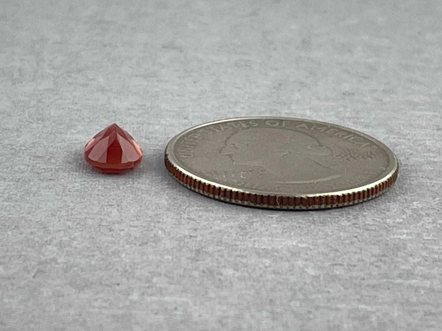 8x6 Red Oregon Sunstone Oval Faceted Gemstone | 1.23 carats | OSF212 - Oregon Sunstone - Gem Enthusiast