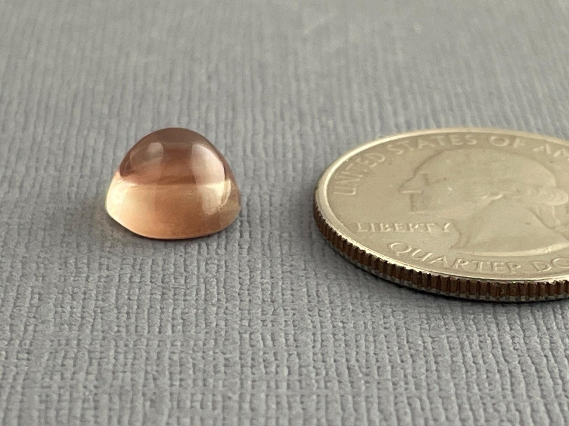 9mm Oregon Sunstone Round Cabochon | Natural American Gemstone | 3.42 carats | OSC273 - Oregon Sunstone - Gem Enthusiast