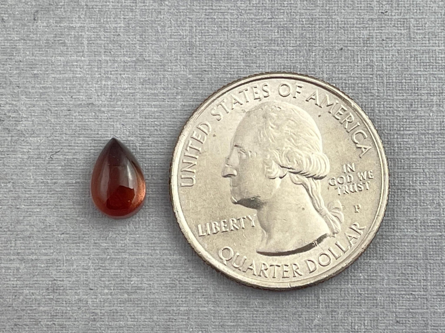 9x6 Oregon Sunstones Pear Cabochon | Beautiful Schiller! | 1.69 carats | OSC294 - Oregon Sunstone - Gem Enthusiast