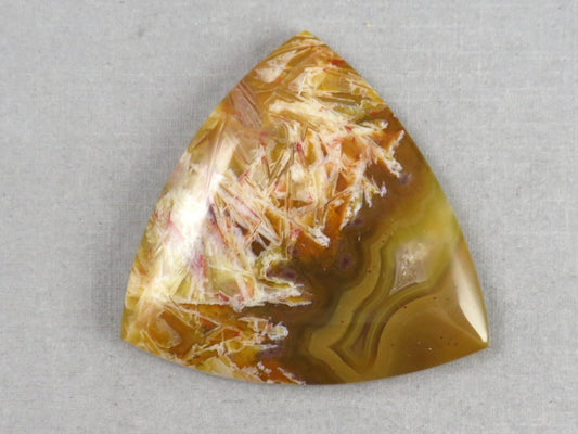 Condor Sagenite Agate Cabochon | Chalcedony from Patagonia Argentina | AG307 - Gem Enthusiast