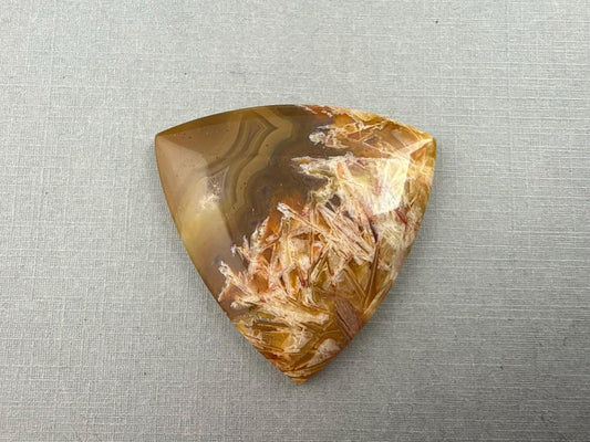 Condor Sagenite Agate Cabochon | Chalcedony from Patagonia Argentina | AG307 - Gem Enthusiast
