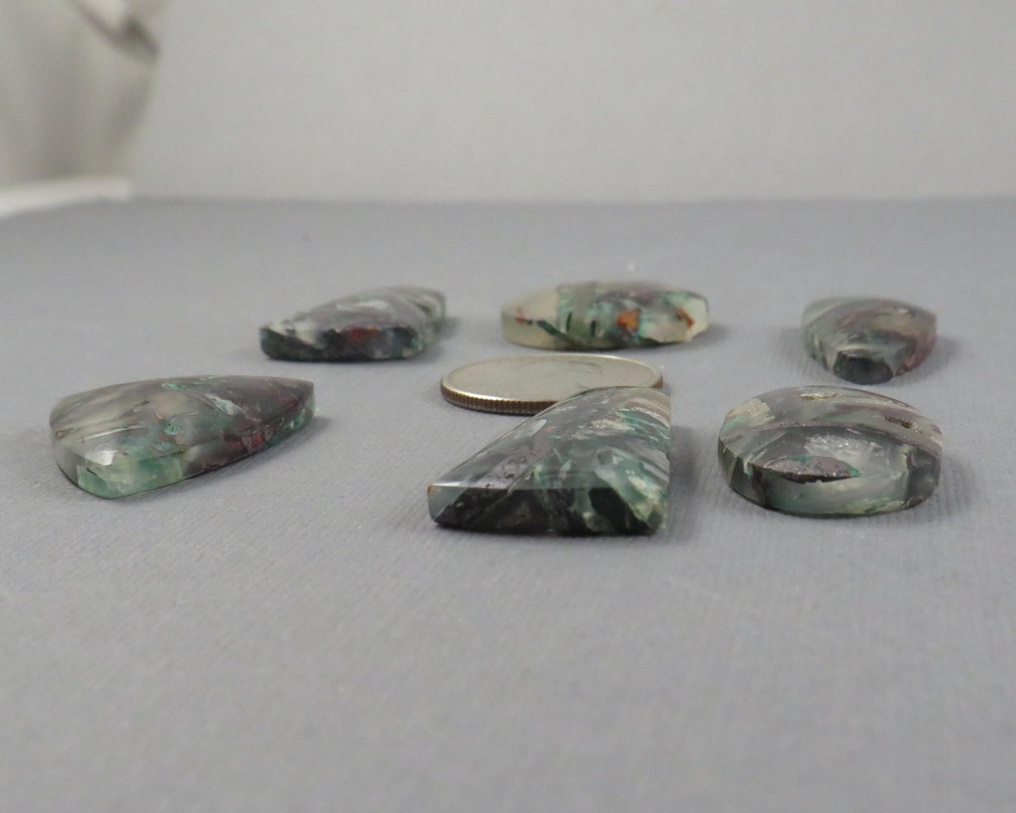 Confetti Chalcedony Cabochon Freeform | 26.5–38mm, avg 32.58ct | Per Stone | Indonesia | CF103 - Gem Enthusiast