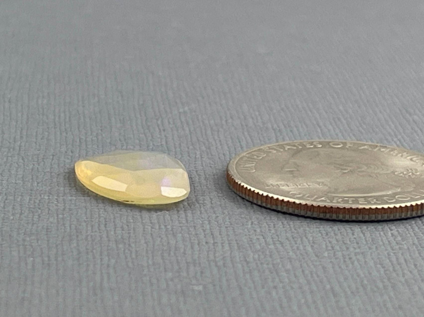 Ethiopian Opal with Fire | 2.55 carats | 17x11 mm | Rose Cut Gemstone | OP469 - Opal - Gem Enthusiast