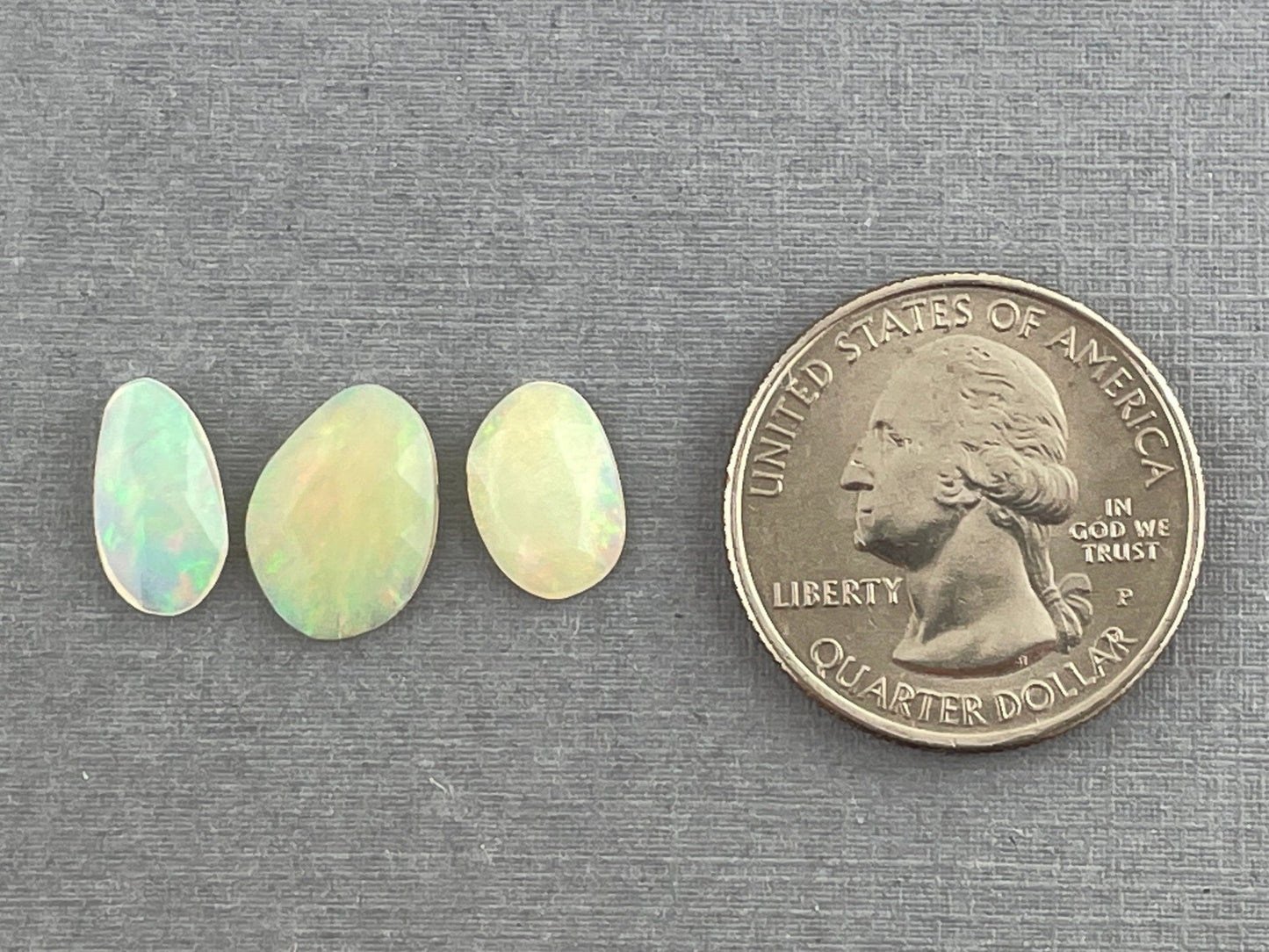 Ethiopian Opals with Fire Lot | Rose Cut Gemstone | 2.46 carats | OP423 - Opal - Gem Enthusiast