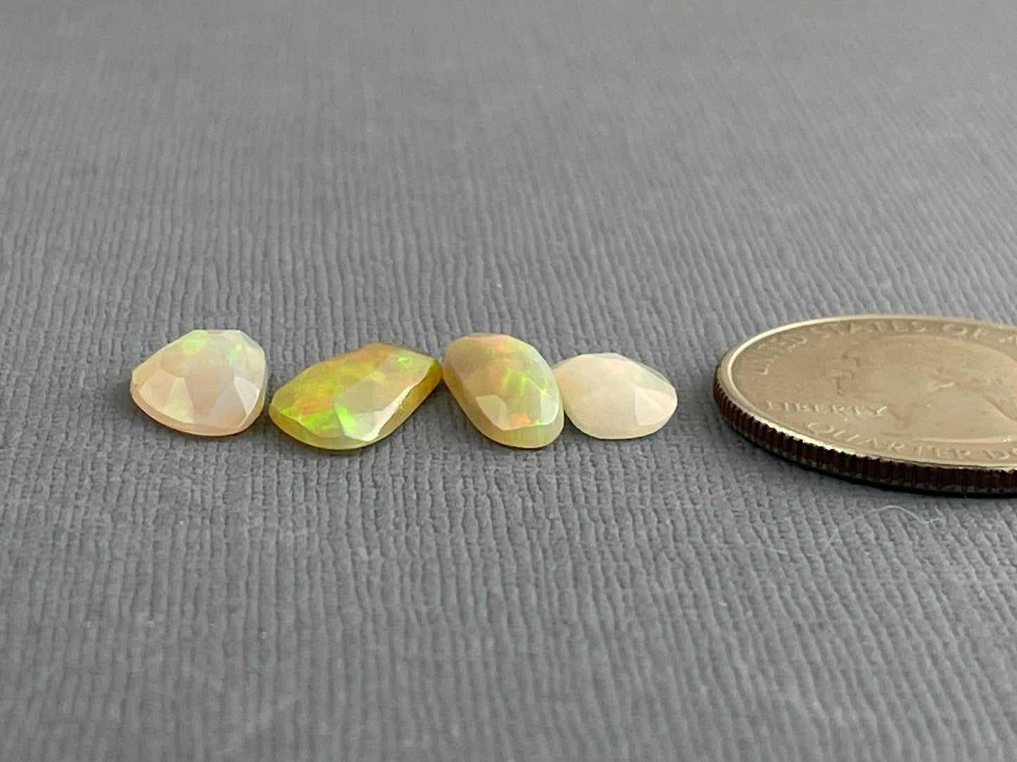 Ethiopian Opals with Fire Lot | Rose Cut Gemstone | 4.28 carats | OP476 - Opal - Gem Enthusiast