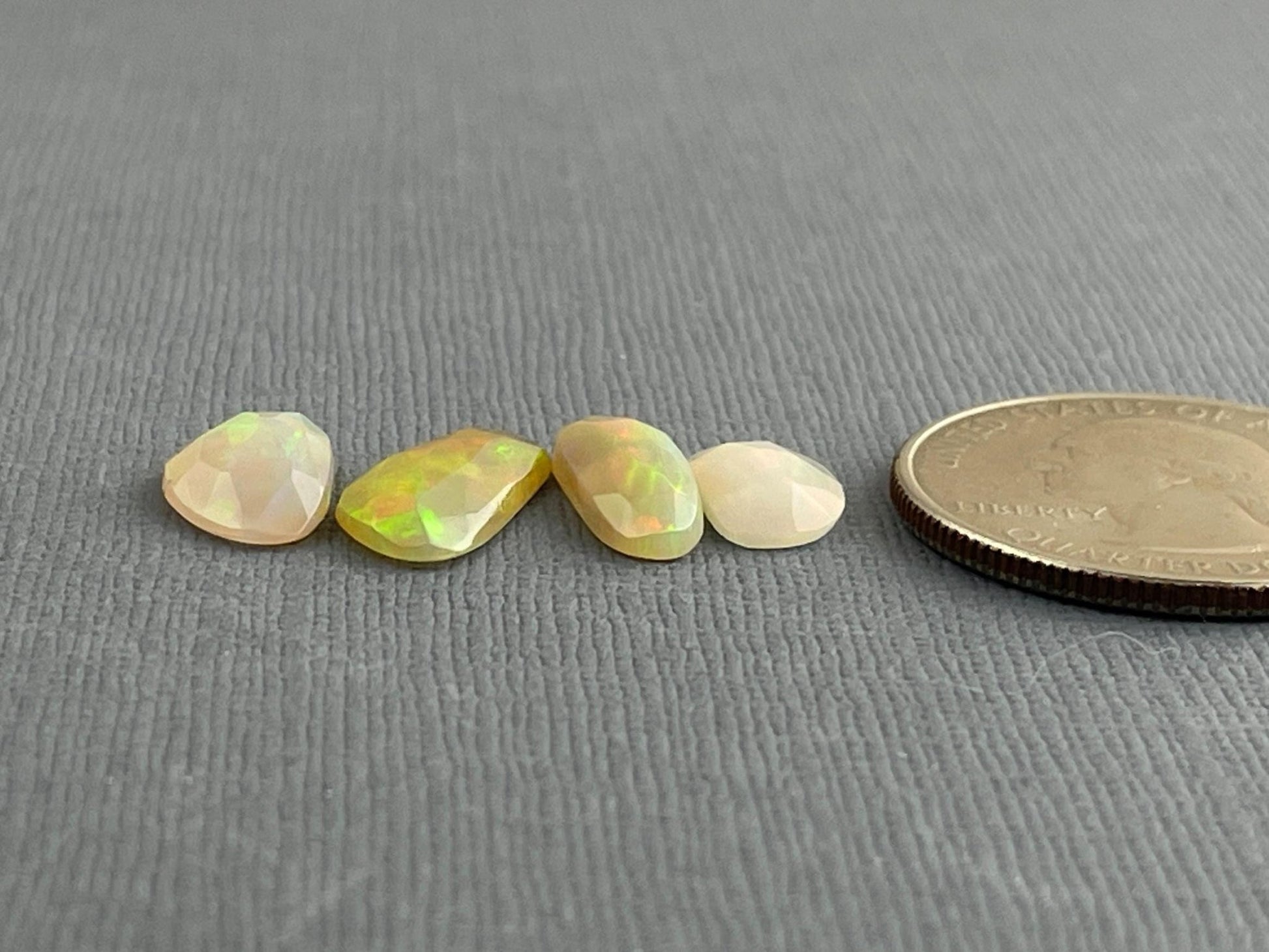 Ethiopian Opals with Fire Lot | Rose Cut Gemstone | 4.28 carats | OP476 - Opal - Gem Enthusiast