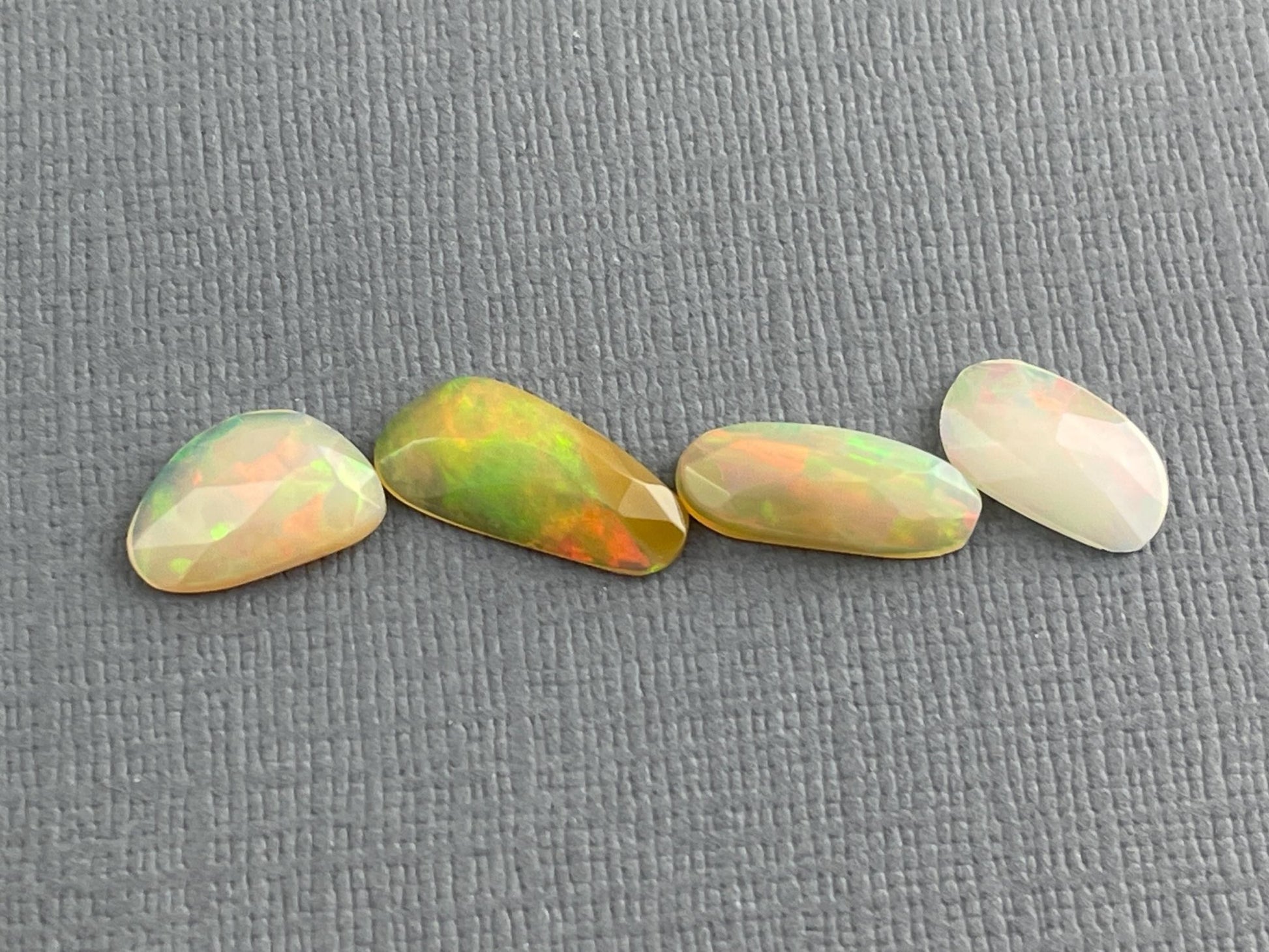 Ethiopian Opals with Fire Lot | Rose Cut Gemstone | 4.28 carats | OP476 - Opal - Gem Enthusiast