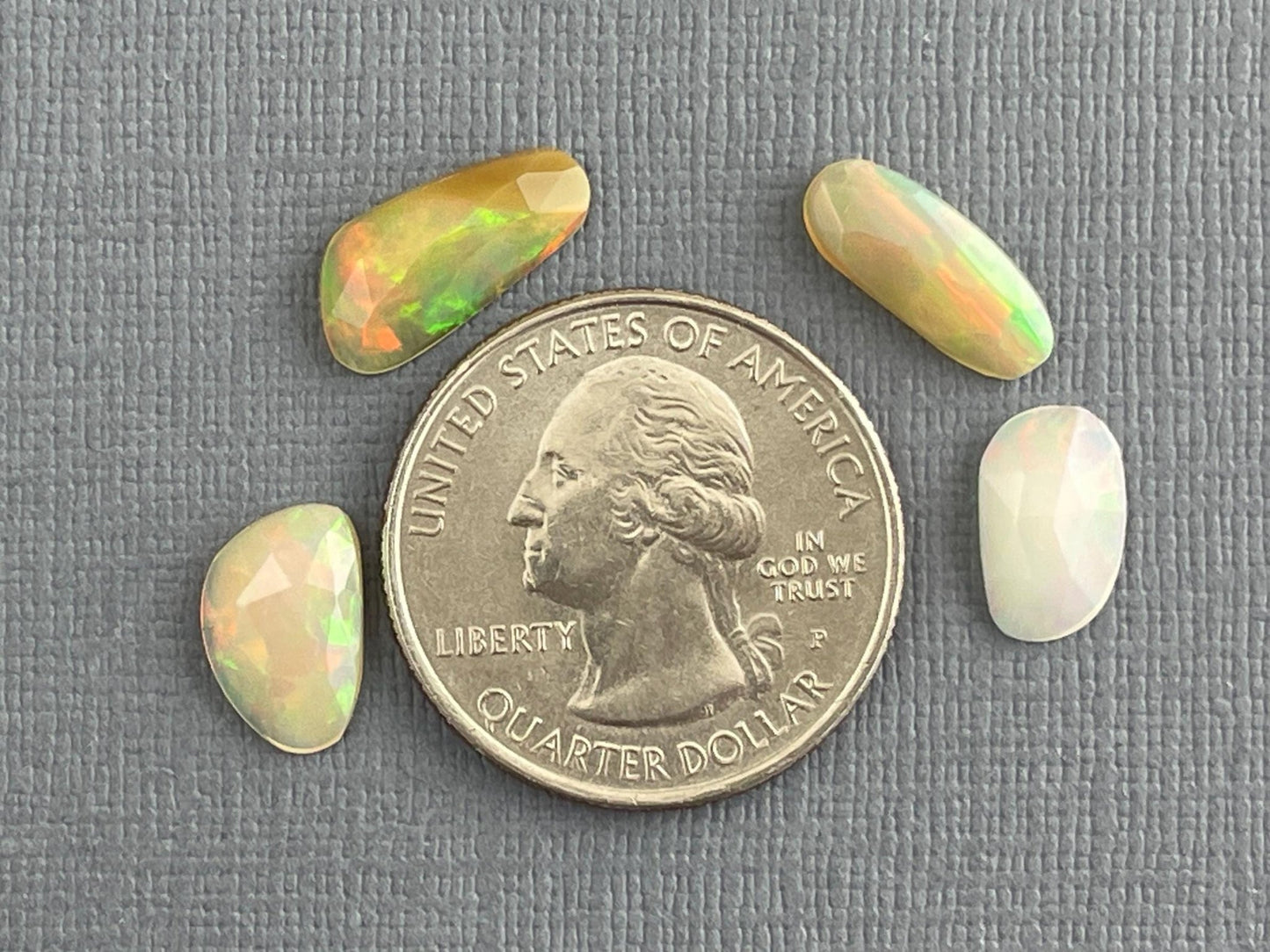 Ethiopian Opals with Fire Lot | Rose Cut Gemstone | 4.28 carats | OP476 - Opal - Gem Enthusiast