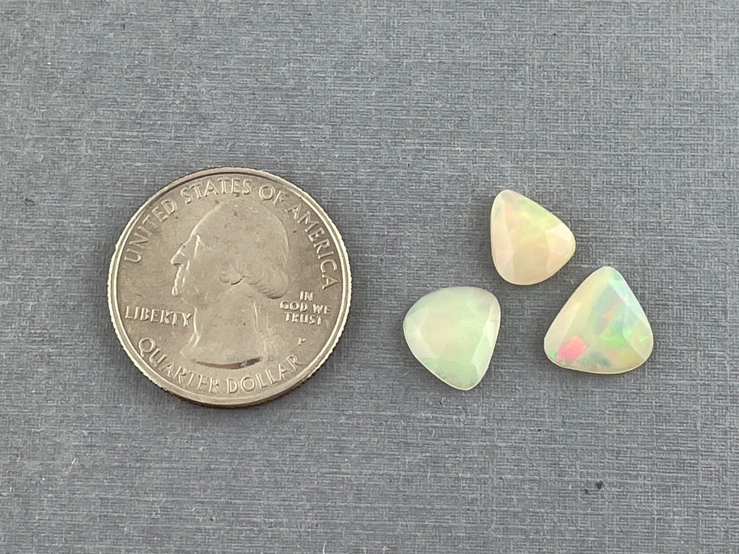 Ethiopian Opals with Fire | Rose Cut Gemstone Lot | 3.31 carats | OP422 - Opal - Gem Enthusiast