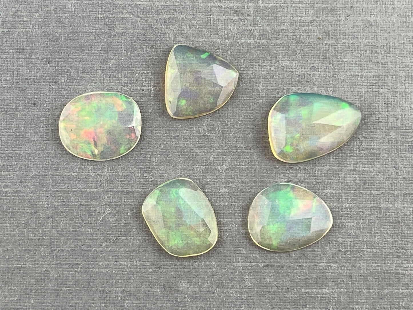 Ethiopian Opals with Fire | Rose Cut Gemstone Lot | 3.75 carats | OP478 - Opal - Gem Enthusiast