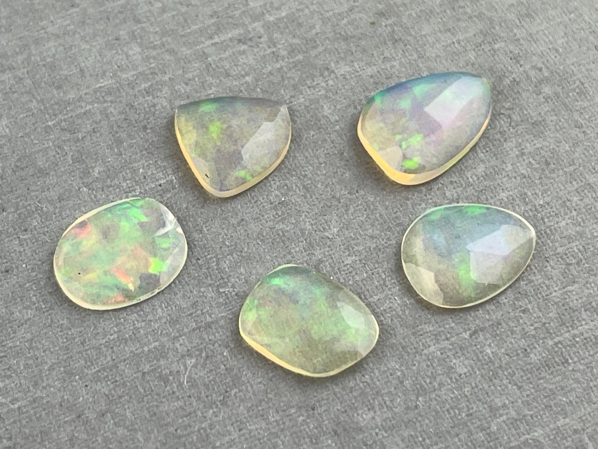 Ethiopian Opals with Fire | Rose Cut Gemstone Lot | 3.75 carats | OP478 - Opal - Gem Enthusiast