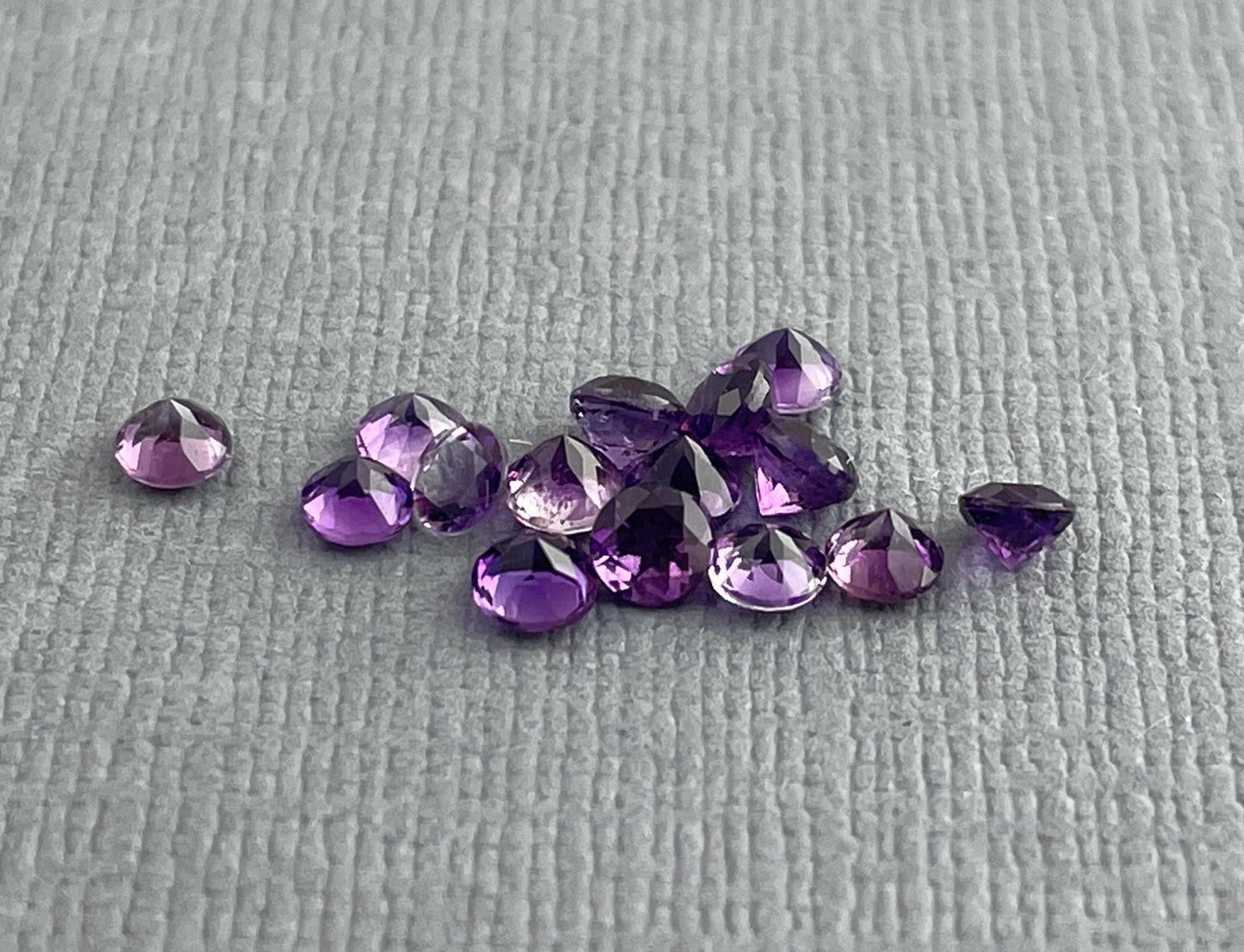 Four Peaks Arizona Amethyst | 3mm or 3.5mm Round Loose Gemstone | Ethically Sourced - Gem Enthusiast